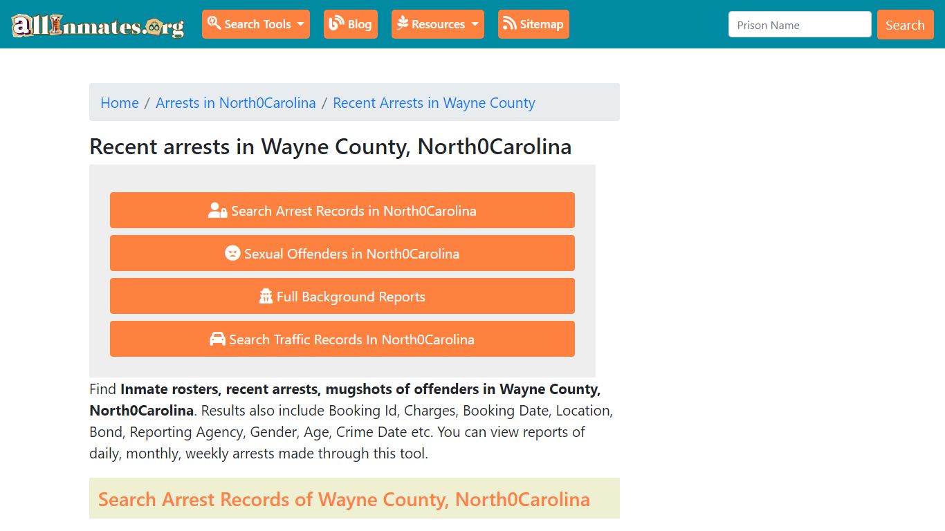 Recent arrests in Wayne County, North Carolina | Mugshots, Rosters ...